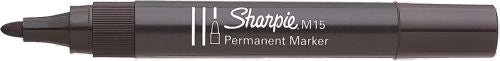 C/12 ROTULADOR SHARPIE M15 NEGRO MARCADOR PERMANENTE