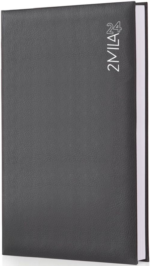 Agenda anual a4 2024 dia pagina color negro dia a dia