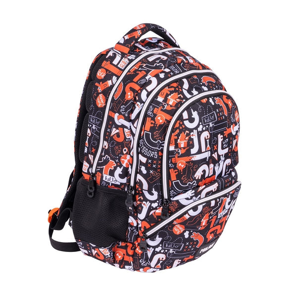 MOCHILA ESCOLAR 4 CREMALLERAS 25L SERIE FINGERS 48X34X16CM
