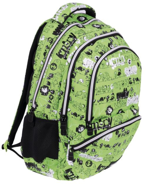 MOCHILA ESCOLAR 4 CREMALLERAS 25L SERIE TANDEM 48X34X16CM