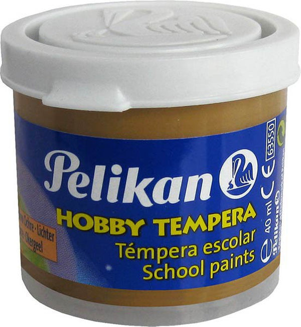 C/6 botes tempera pelikan 40ml color ocre claro nº80