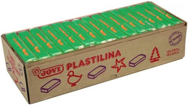C/15 TACOS PLASTILINA JOVI 72 GRANDE 350G. VERDE CLARO