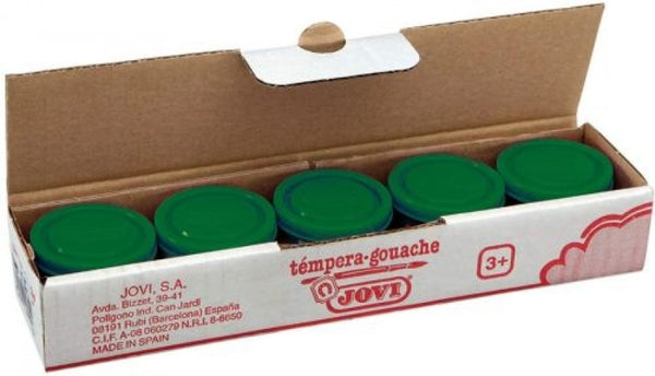 C/5 BOTES TEMPERA JOVI 35ML VERDE OSCURO