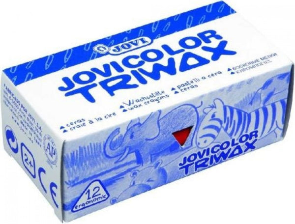 C/12 CERAS JOVICOLOR TRIWAX (TRIANGULARES) ROSA