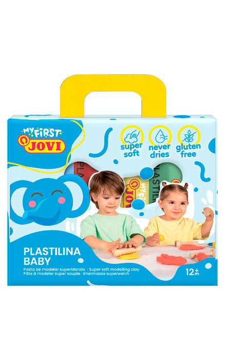 Estuche 4 tacos plastilina 38g colores surtidos my first plastilina baby