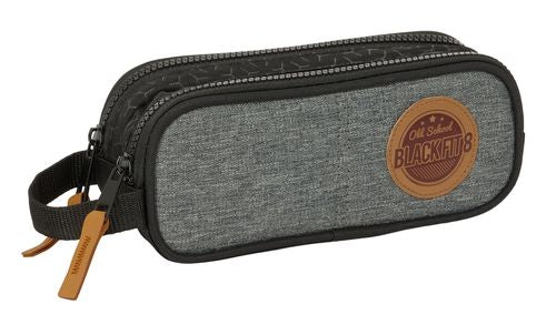 PORTATODO DOBLE RECICLADO BLACKFIT8 OLD SCHOOL 21x8x6cm