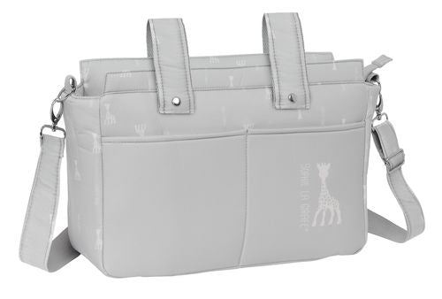 BOLSO ADAPTABLE CARRITO DE BEBE RECICLADO Y REPELENTE AL AGUA SOPHIE LA GIRAFE MUM 46x26x15CM