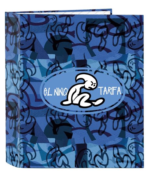 CARPETA FOLIO 4 ANILLAS 35MM LOMO ANCHO EL NIÑO ROLLER 27x33x6cm
