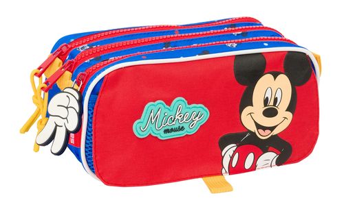 PORTATODO TRIPLE BIG MICKEY MOUSE GOOD DAY 21,5x10x8cm