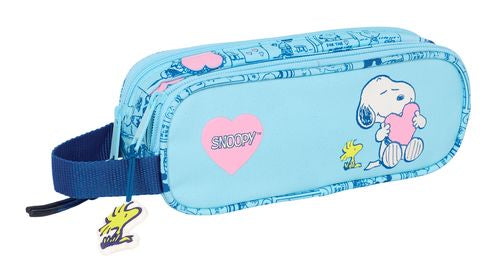 PORTATODO DOBLE SNOOPY LOVE 21x8x6cm