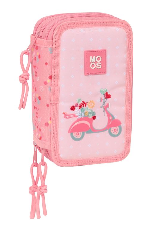 PLUMIER TRIPLE 37 PIEZAS RECICLADO MOOS PASSION 12,5x19,5x5,5cm