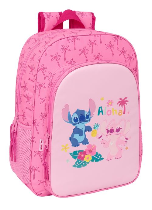 MOCHILA ADAPT.CARRO STITCH CHILL 33x42x14cm