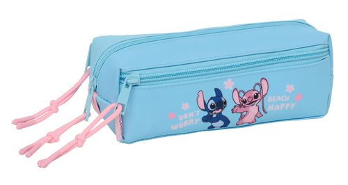 PORTATODO TRIPLE PEQ. C/GOMA ELAST. 20CM STITCH HAPPY 22x8,5x6cm