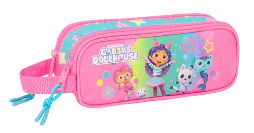 PORTATODO DOBLE GABBY'S DOLLHOUSE CONFETTI 21x8x6cm