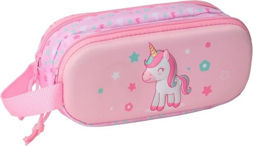 PORTATODO DOBLE 3D SAFTA UNICORN 3D 21x8x6cm