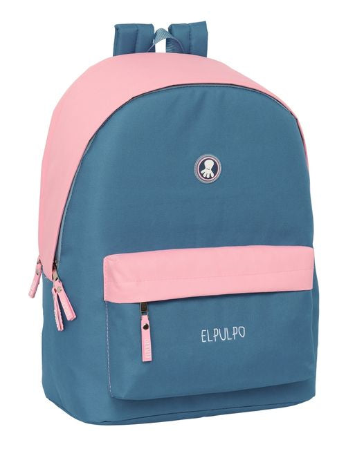 MOCHILA DOBLE PARA PORTATIL 15,6+USB EL PULPO INDIGO 31x44x18cm