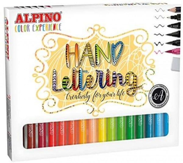 Set alpino color experience para aprender lettering