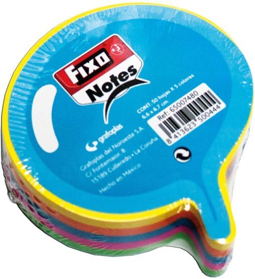BLOC 250 NOTAS ADHESIVAS PENSAMIENTO 76X76MM COLORES NEON