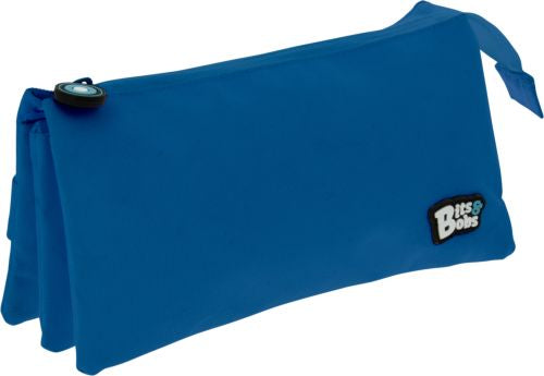 PORTATODO TRIPLE PLANO BITS &.BOBS AZUL 24,5X12X14 CM