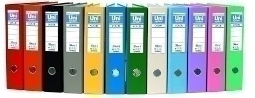 Archivador fº palanca 65mm carton forrado plastico azul serena