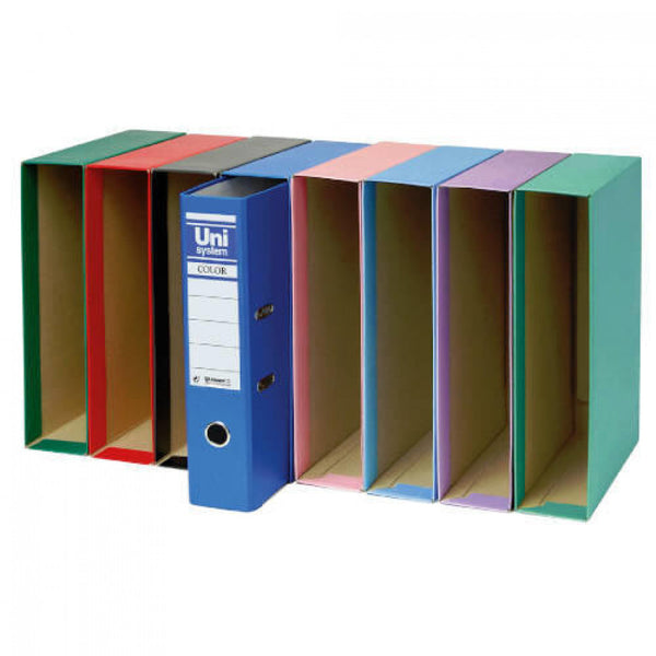 CAJA ARCHIVADOR DE PALANCA Fº UNISYSTEM VERDE VITAL