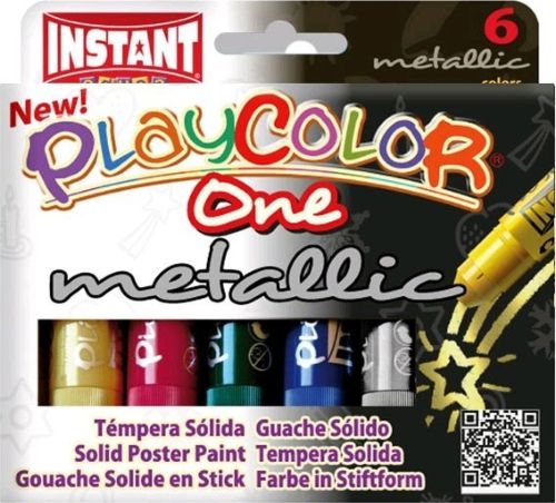 ESTUCHE 6 COLORES PLAYCOLOR ONE METALIC 10G