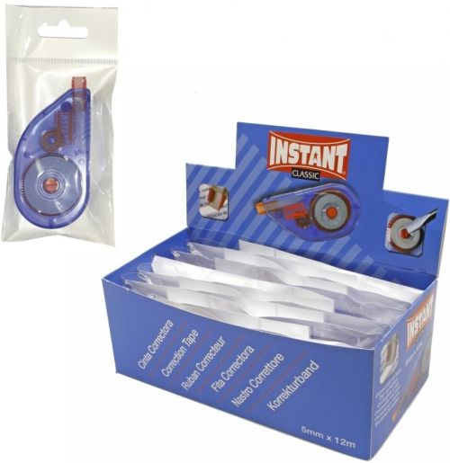 C/12 CINTA CORRECTORA INSTANT CLASSIC 5MMX12M