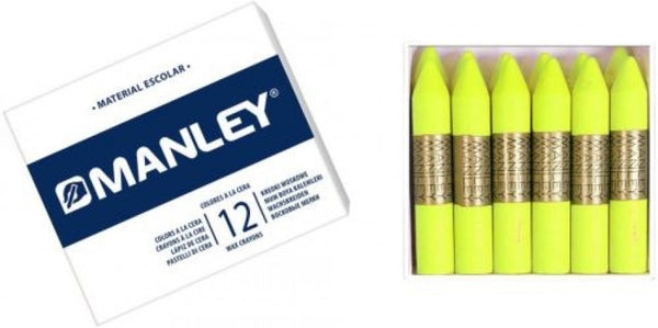 C/12 CERAS MANLEY UNICOLOR Nº2 AMARILLO LIMON