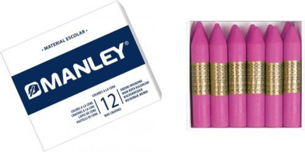 C/12 CERAS MANLEY UNICOLOR Nº11 ROSA NATURAL