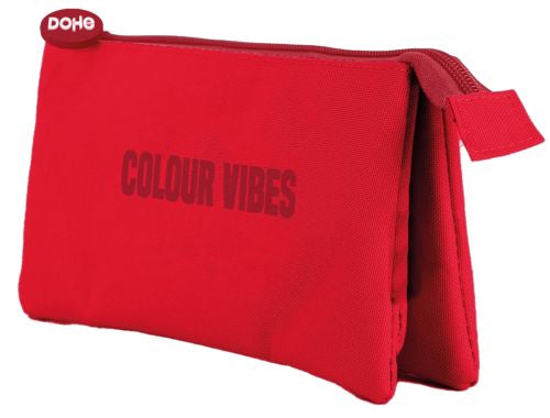 PORTATODO TRIPLE ROJO COLOUR VIBES 230X120X25MM