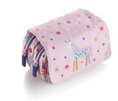 PORTATODO DOBLE CON TAPA RECICLADO UNICORN