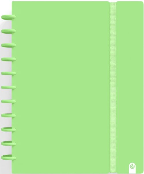 CUADERNO INGENIOX A4 80H CUADRICULA VERDE PASTEL