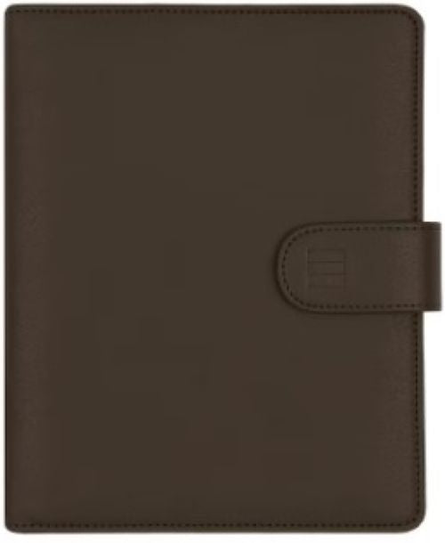 AGENDA ANILLAS TROYA 500 SEMANA VERTICAL MARRON SIMIL PIEL