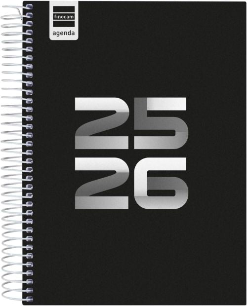 AGENDA ESCOLAR 25-26 COOL NEGRO 1/4 DP