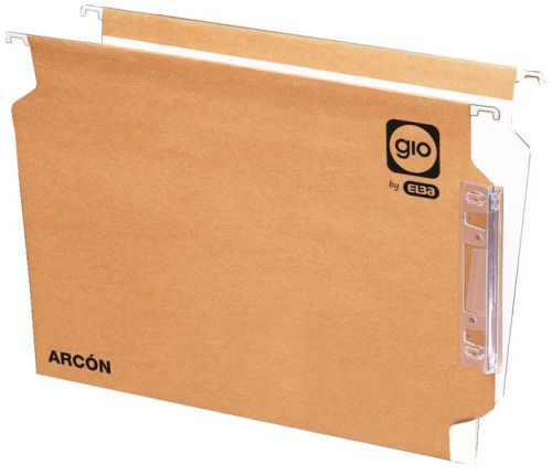 C/25 carpeta colgante a4 gio modelo arcon visor lateral kraft bicolor