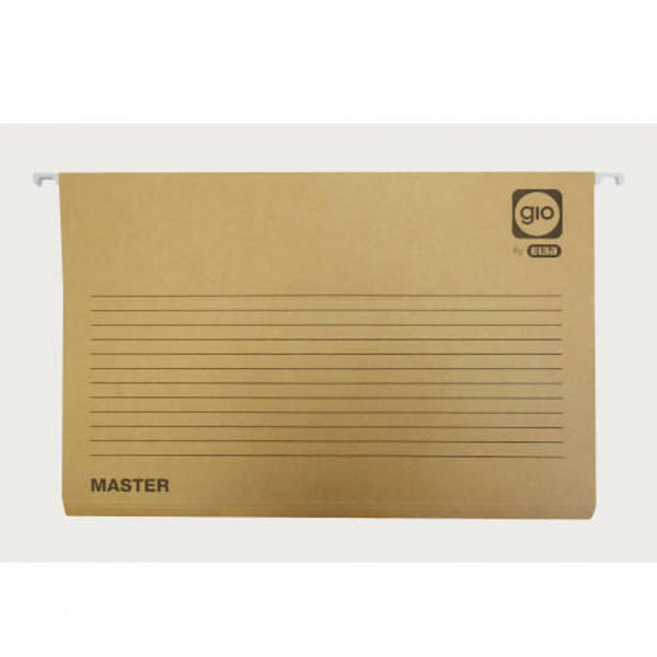 C/25 carpeta colgante fº master lomo v visor largo bicolor