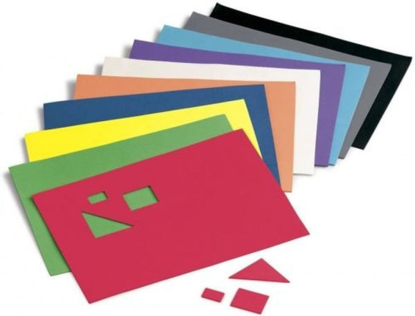 Paq/10 laminas goma eva colores surtido 20x30cm baja densidad
