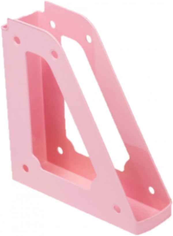 C/10 REVISTERO DE PLASTICO COLOR ROSA PASTEL