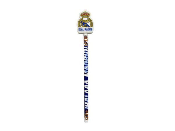 LAPIZ CON GOMA DECORADA REAL MADRID