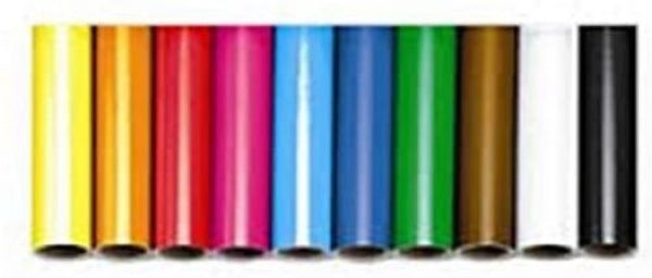 Rollo semiperforado papel charol 0.50x16.25 m azul cobalto