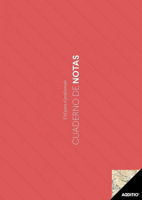 Cuaderno de notas a4 con plan del curso y evaluación continua