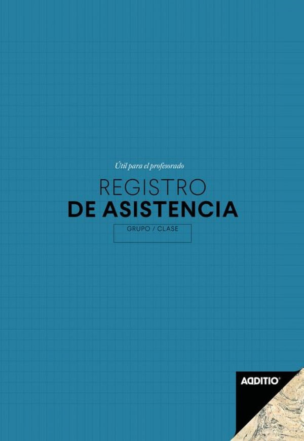 CUADERNO REGISTRO DE ASISTENCIA ESCOLAR 19.5X28.5CM
