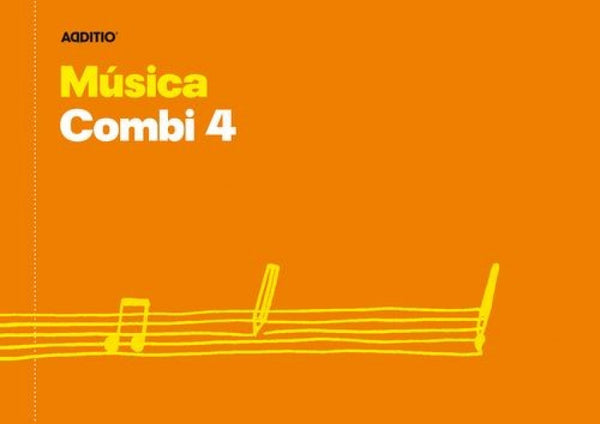 Cuaderno musica combi 4 pentagrama con hoja microperforada, con el anverso para anotaciones y el reverso para dibujar.