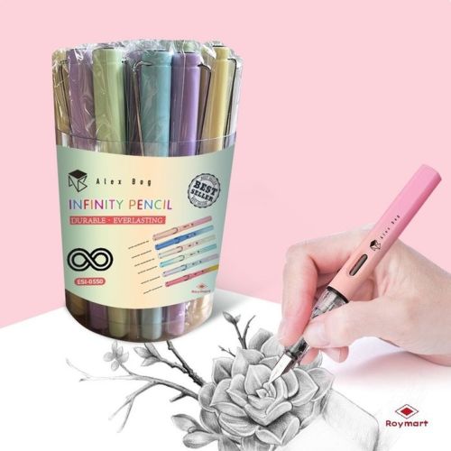 Bote 30 lápices infinitos gradient pastel colores surtidos
