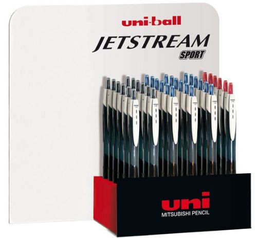 Exp 36 boligrafos uni-ball jetstream sport 1mm colores surtidos