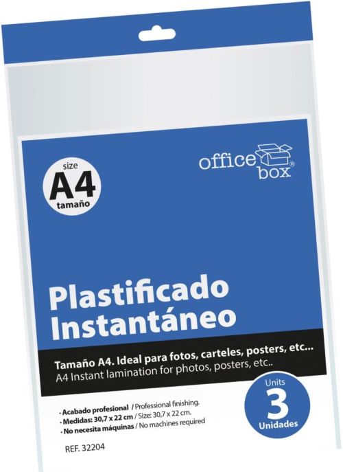 BLISTER 3 LAMINAS PLASTIFICADO A4 INSTANTANEO