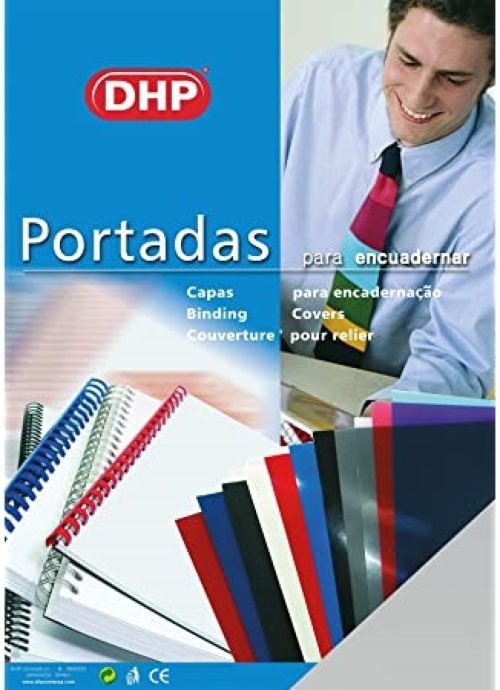 Pack 50 portada encuadernación a4 pp 700 micras color negro dhp