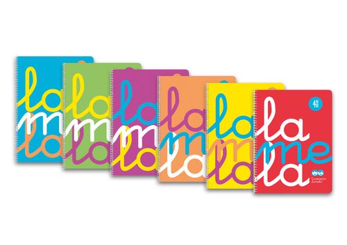 PACK 6 CUADERNO ESPIRAL 4º 80H 90G 4MM CUADROVIA PP SURTIDO