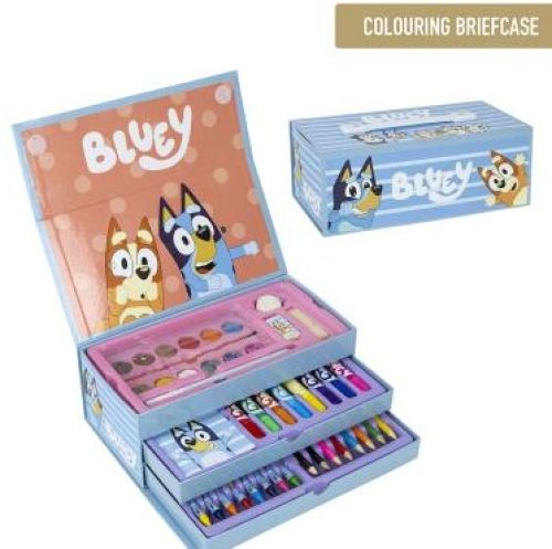 SET DE PAPELERIA COLOREABLE MALETIN BLUEY 26X10X13CM