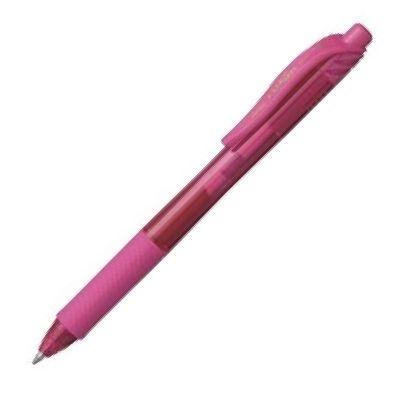 C/12 bolígrafo energel x 107 color rosa 0,7mm pentel